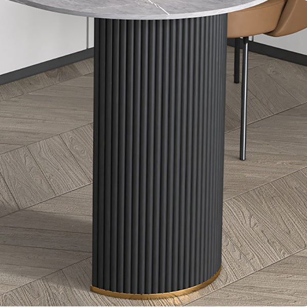 Contemporary Oval Marble Office Desk for Home or Office Writing Desk Clearhalo 'furn' 'furn_office_desk' 'Furniture' 'Office Desks' 'Office Furniture' 'office_desk' 6046738