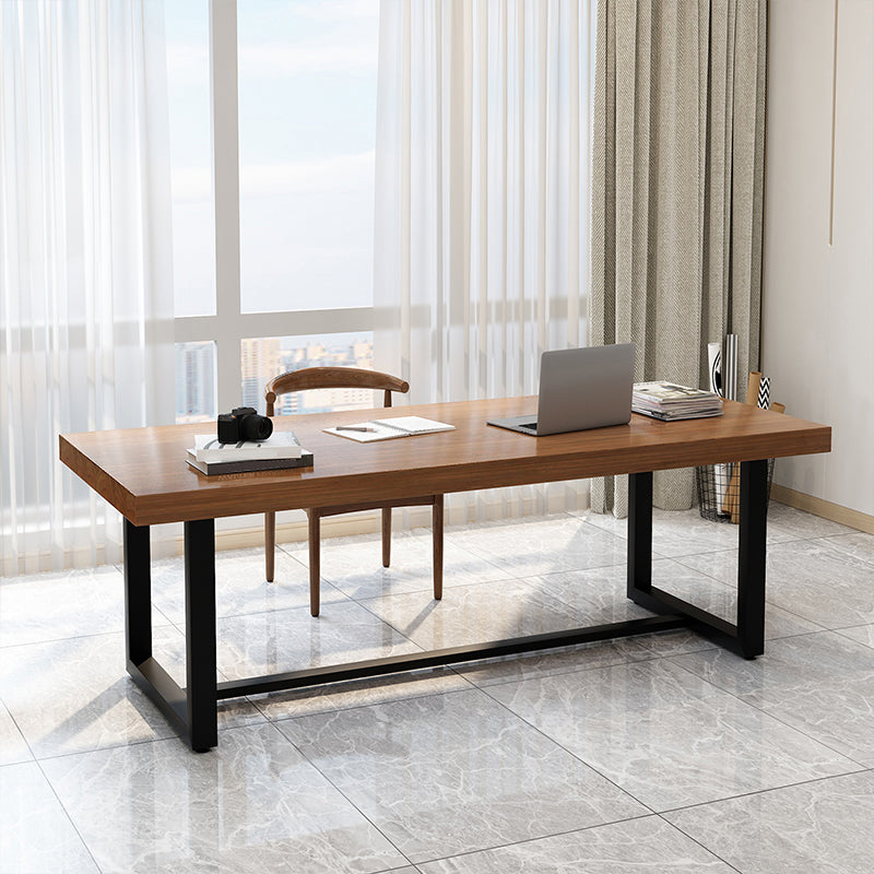 Escritorio de escritura rectangular de madera maciza mesa de reunión de oficina industrial