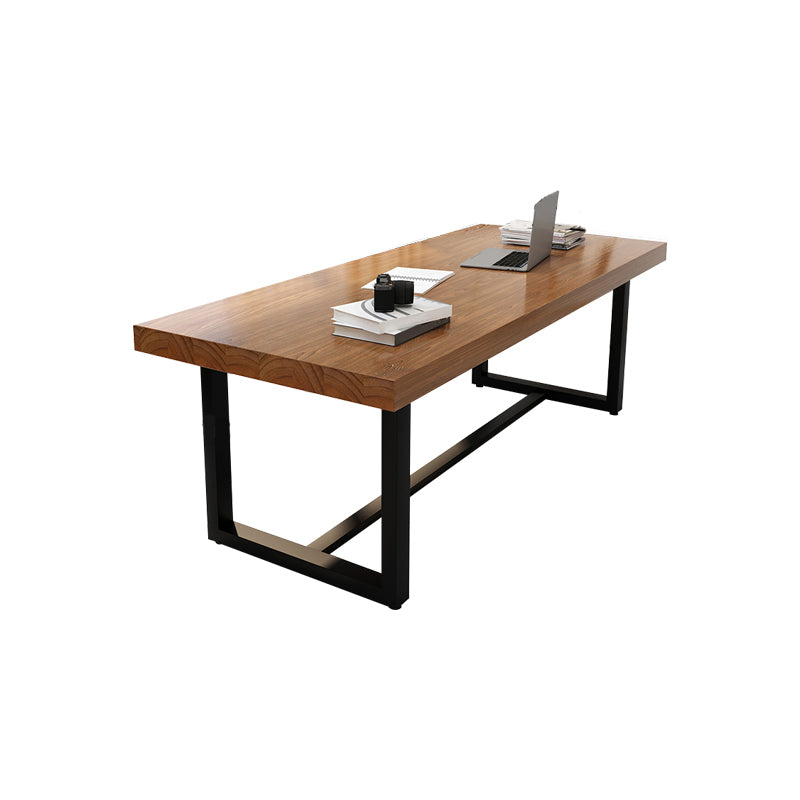 Escritorio de escritura rectangular de madera maciza mesa de reunión de oficina industrial