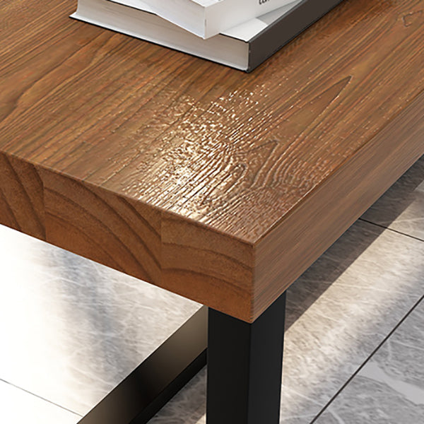 Escritorio de escritura rectangular de madera maciza mesa de reunión de oficina industrial