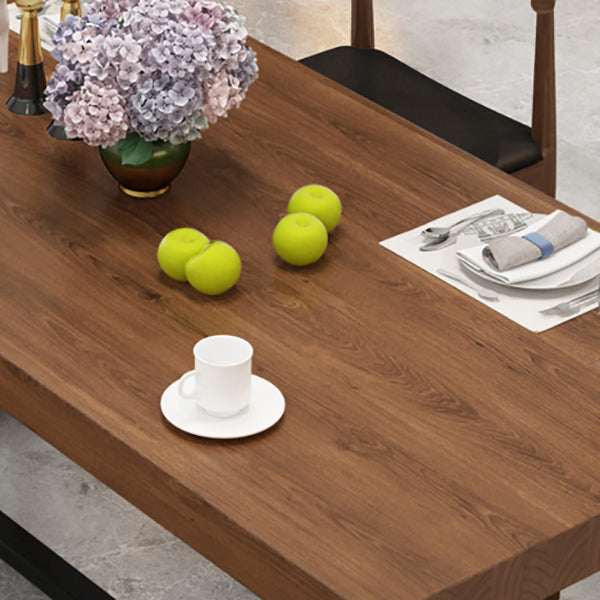 Escritorio de escritura rectangular de madera maciza mesa de reunión de oficina industrial