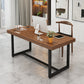 Escritorio de escritura rectangular de madera maciza mesa de reunión de oficina industrial