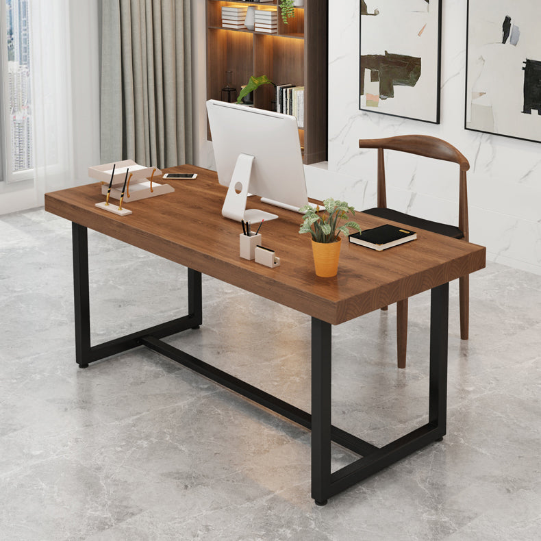 Escritorio de escritura rectangular de madera maciza mesa de reunión de oficina industrial