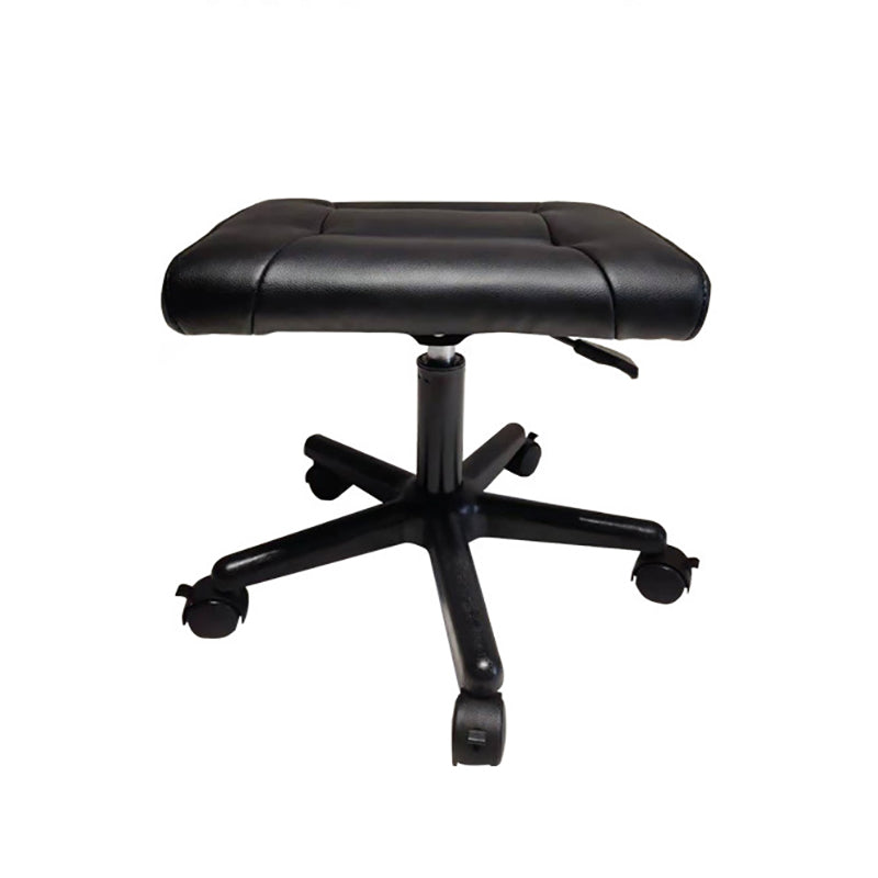 Moderner Schreibtischstuhl Leder -Computerstuhl Armless Office Stuhl in Schwarz