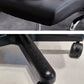 Moderner Schreibtischstuhl Leder -Computerstuhl Armless Office Stuhl in Schwarz