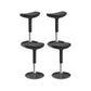 Modern Desk Chair Adjustable Chair Armless Upholstered Office Chair in Black 4 Piece Set Clearhalo 'furn' 'furn_office_chair' 'Furniture' 'Office Chairs' 'Office Furniture' 'office_chair' 6046892
