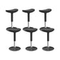 Modern Desk Chair Adjustable Chair Armless Upholstered Office Chair in Black 6 Piece Set Clearhalo 'furn' 'furn_office_chair' 'Furniture' 'Office Chairs' 'Office Furniture' 'office_chair' 6046894