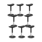 Modern Desk Chair Adjustable Chair Armless Upholstered Office Chair in Black 8 Piece Set Clearhalo 'furn' 'furn_office_chair' 'Furniture' 'Office Chairs' 'Office Furniture' 'office_chair' 6046896
