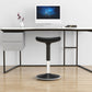 Modern Desk Chair Adjustable Chair Armless Upholstered Office Chair in Black Clearhalo 'furn' 'furn_office_chair' 'Furniture' 'Office Chairs' 'Office Furniture' 'office_chair' 6046902