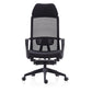 Contemporary Arm Chair Fixed Arm Adjustable Seat Height Swivel Footrest Black Office Chair Clearhalo 'furn' 'furn_office_chair' 'Furniture' 'Office Chairs' 'Office Furniture' 'office_chair' 6046964