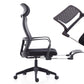 Contemporary Arm Chair Fixed Arm Adjustable Seat Height Swivel Footrest Black Office Chair Clearhalo 'furn' 'furn_office_chair' 'Furniture' 'Office Chairs' 'Office Furniture' 'office_chair' 6046969