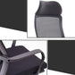Contemporary Arm Chair Fixed Arm Adjustable Seat Height Swivel Footrest Black Office Chair Clearhalo 'furn' 'furn_office_chair' 'Furniture' 'Office Chairs' 'Office Furniture' 'office_chair' 6046970