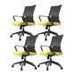 Modern Desk Chair Mesh Computer Chair Fixed Arm Office Chair Green 4 Piece Set Clearhalo 'furn' 'furn_office_chair' 'Furniture' 'Office Chairs' 'Office Furniture' 'office_chair' 6046998