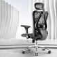 25"W silla de escritorio tapizada AirGrid respirable del sillón contemporáneo
