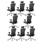 25"W silla de escritorio tapizada AirGrid respirable del sillón contemporáneo
