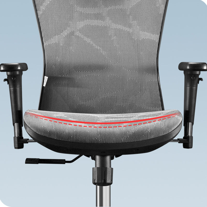 25"W silla de escritorio tapizada AirGrid respirable del sillón contemporáneo