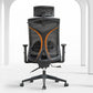 Silla de escritorio moderna Silla de malla para computadora Silla de oficina ergonómica en negro/gris