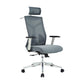 Silla de escritorio moderna Silla de malla para computadora Silla de oficina ergonómica en negro/gris