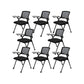 Contemporary Guest Chair Mid-Back Ergonomic Conference Chair With Writing Pad 8 Piece Set Casters Included Clearhalo 'furn' 'furn_office_chair' 'Furniture' 'Office Chairs' 'Office Furniture' 'office_chair' 6047094