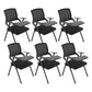 Contemporary Guest Chair Mid-Back Ergonomic Conference Chair With Writing Pad 6 Piece Set Casters Not Included Clearhalo 'furn' 'furn_office_chair' 'Furniture' 'Office Chairs' 'Office Furniture' 'office_chair' 6047100