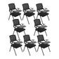 Contemporary Guest Chair Mid-Back Ergonomic Conference Chair With Writing Pad 8 Piece Set Casters Not Included Clearhalo 'furn' 'furn_office_chair' 'Furniture' 'Office Chairs' 'Office Furniture' 'office_chair' 6047102