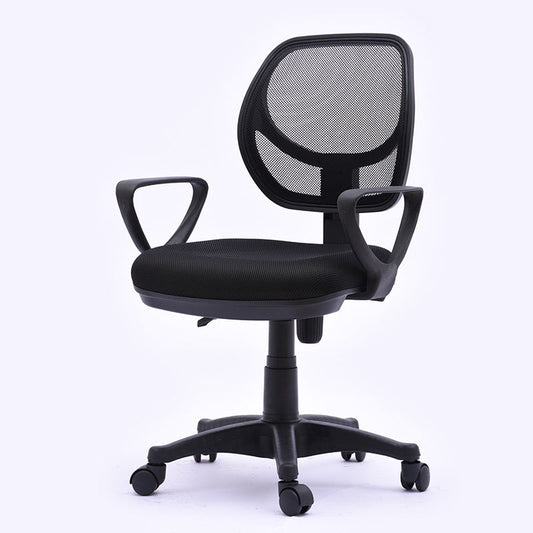 Contemporary Arm Chair Fixed Arm Adjustable Seat Height Swivel Office Chair Clearhalo 'furn' 'furn_office_chair' 'Furniture' 'Office Chairs' 'Office Furniture' 'office_chair' 6047110
