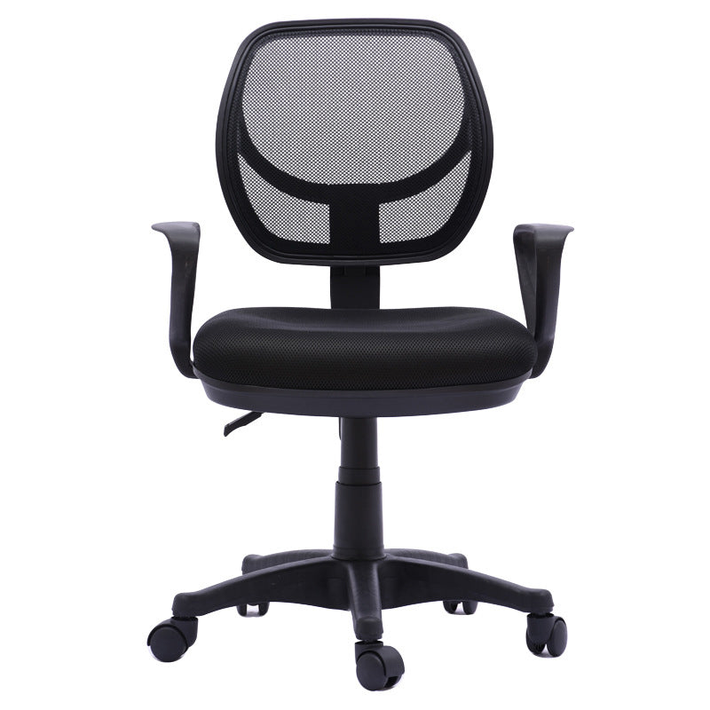 Contemporary Arm Chair Fixed Arm Adjustable Seat Height Swivel Office Chair 1 Piece Nylon Clearhalo 'furn' 'furn_office_chair' 'Furniture' 'Office Chairs' 'Office Furniture' 'office_chair' 6047114