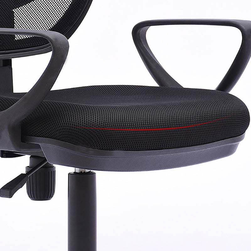 Contemporary Arm Chair Fixed Arm Adjustable Seat Height Swivel Office Chair Clearhalo 'furn' 'furn_office_chair' 'Furniture' 'Office Chairs' 'Office Furniture' 'office_chair' 6047117