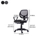 Contemporary Arm Chair Fixed Arm Adjustable Seat Height Swivel Office Chair Clearhalo 'furn' 'furn_office_chair' 'Furniture' 'Office Chairs' 'Office Furniture' 'office_chair' 6047127