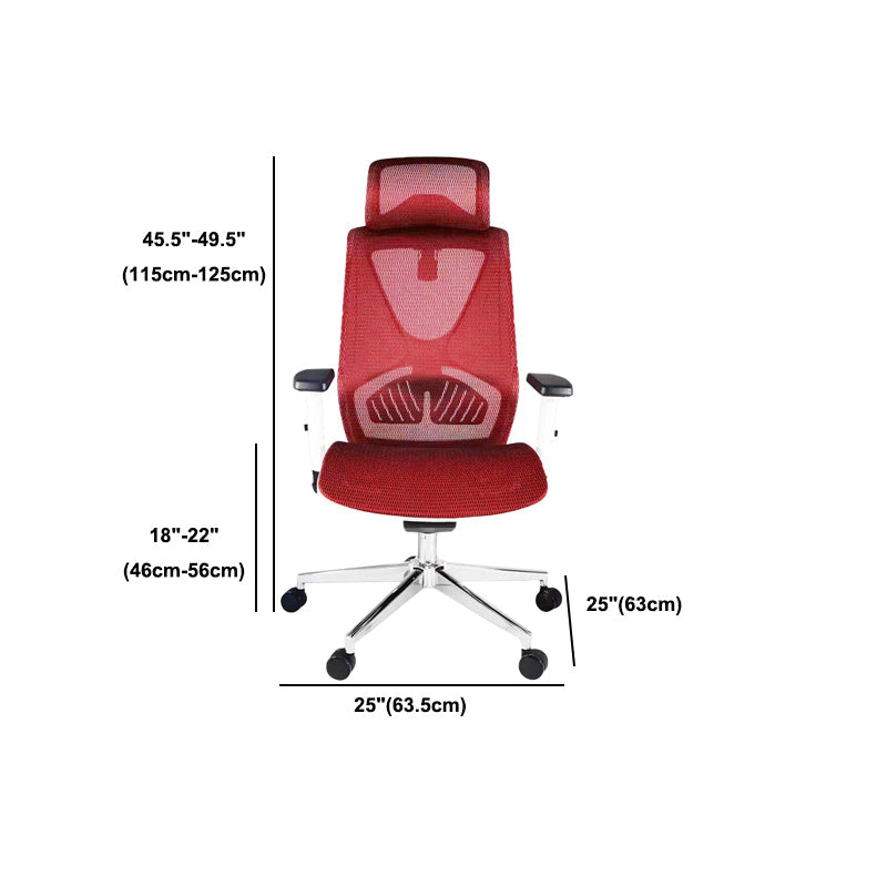 Ergonomischer Bürostuhl mit hoher Rückenlehne, moderner, verstellbarer Drehstuhl