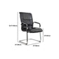 Contemporary Ergonomic Office Chair Mid-Back No Wheels Guest Chair Clearhalo 'furn' 'furn_office_chair' 'Furniture' 'Office Chairs' 'Office Furniture' 'office_chair' 6047153