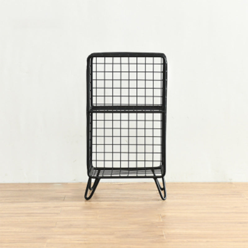 Light Luxury Metal Bookshelf Closed Back Shelf Bookcase with Legs