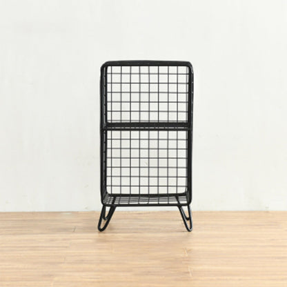 Light Luxury Metal Bookshelf Closed Back Shelf Bookcase with Legs