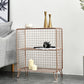 Light Luxury Metal Bookshelf Closed Back Shelf Bookcase with Legs