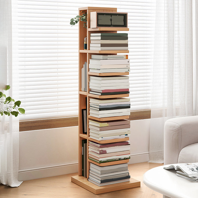 Moderne geometrische boekplank met rechthoekige planken houten boekenkast