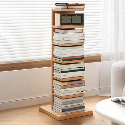 Moderne geometrische boekplank met rechthoekige planken houten boekenkast