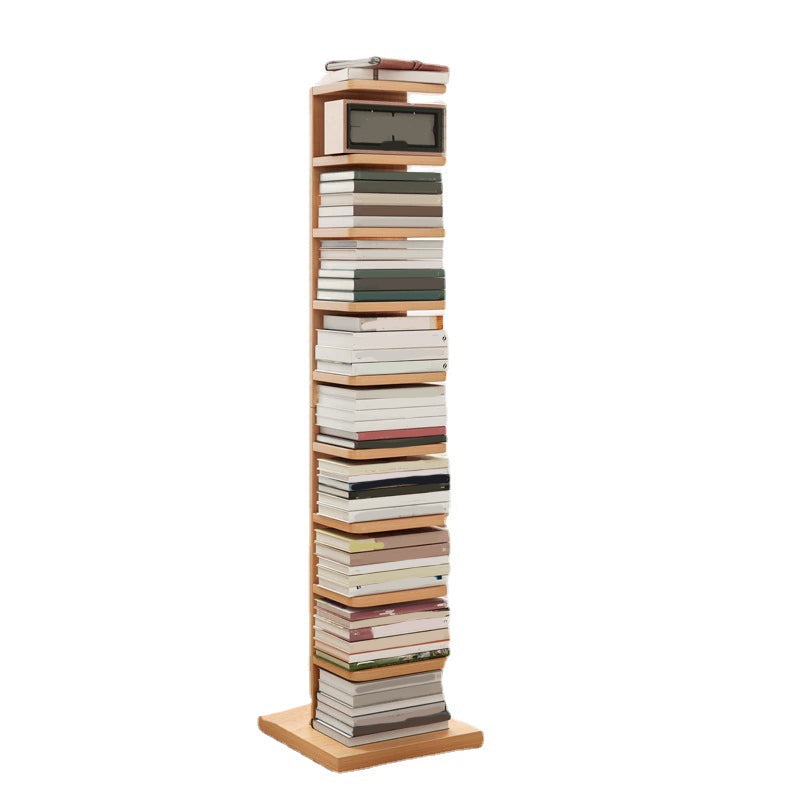 Moderne geometrische boekplank met rechthoekige planken houten boekenkast