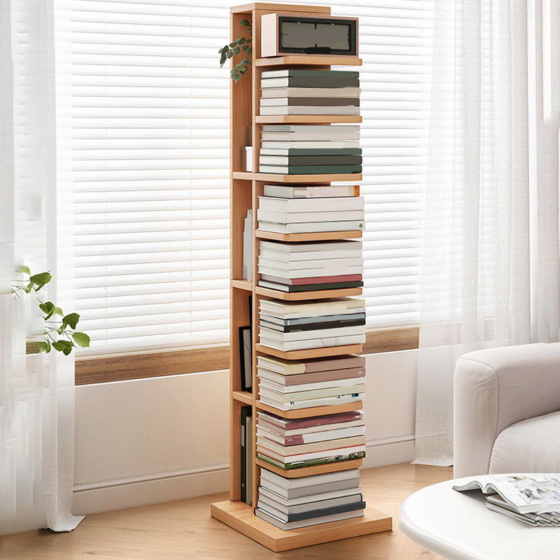 Moderne geometrische boekplank met rechthoekige planken houten boekenkast