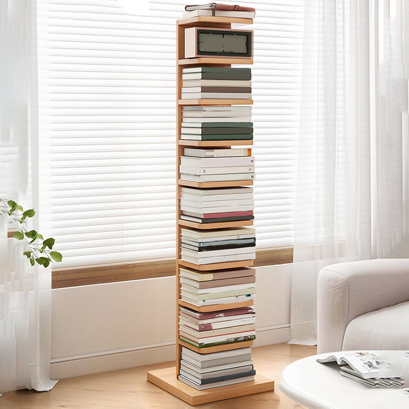 Moderne geometrische boekplank met rechthoekige planken houten boekenkast