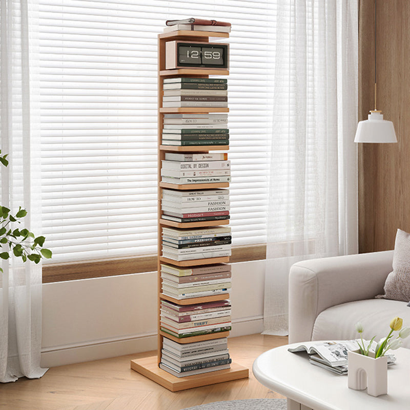Moderne geometrische boekplank met rechthoekige planken houten boekenkast