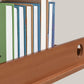 Modern Brown Vertical Book Shelf Bamboo Etagere Open Plank voor thuis