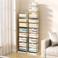 Closed Back Book Shelf Stackable Steel Bookcase Shelves Included