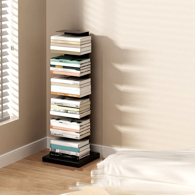 Closed Back Book Shelf Stackable Steel Bookcase Shelves Included