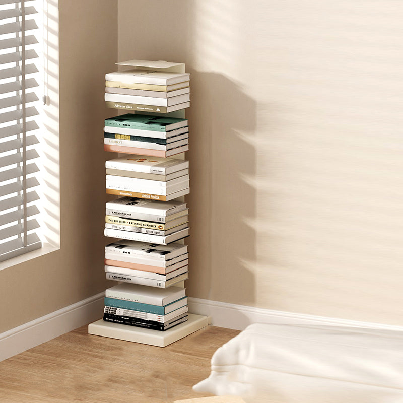 Closed Back Book Shelf Stackable Steel Bookcase Shelves Included