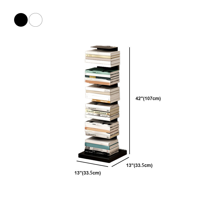 Closed Back Book Shelf Stackable Steel Bookcase Shelves Included