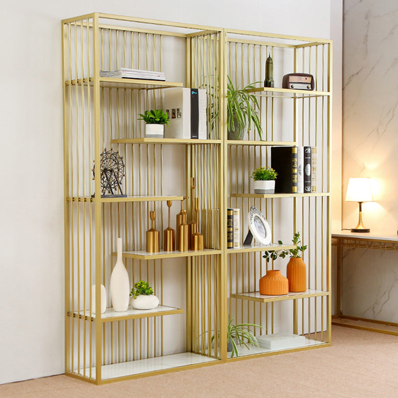 軽い高級標準棚本棚メタル6層オープンバックシェルフ