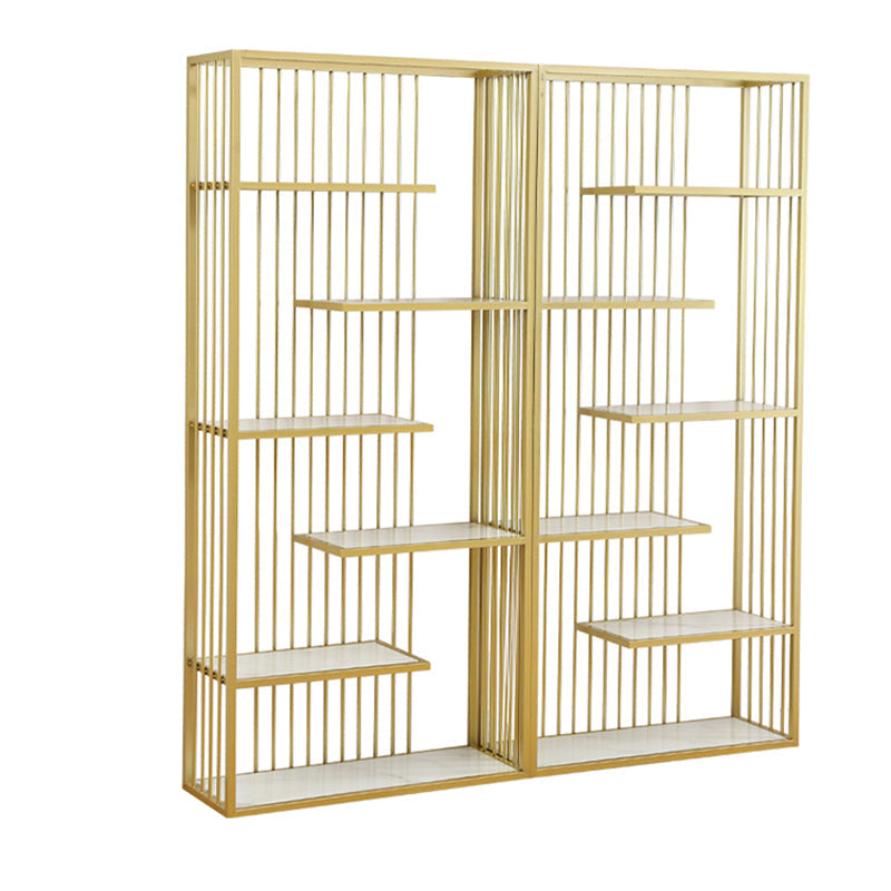 軽い高級標準棚本棚メタル6層オープンバックシェルフ