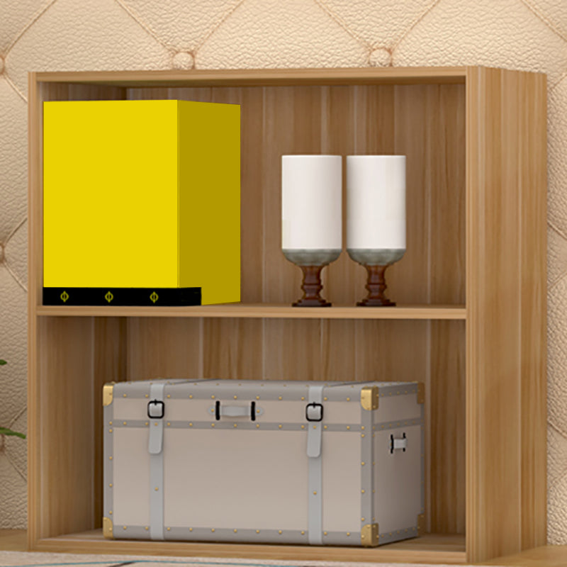 Moderne verticale gesloten achterste plank boekenkast hoek Engineered houten boekplank voor thuis