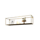 Glam Open Shelf Bookcase Floating Metal Book Shelf for Living Room 25.6"L x 5.9"W x 6.3"H Gold Clearhalo 'Bookcases' 'furn' 'furn_bookcases' 'Furniture' 'Office Furniture' 6047318