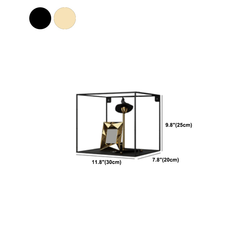 Glam Open Shelf Bookcase Floating Metal Book Shelf for Living Room Clearhalo 'Bookcases' 'furn' 'furn_bookcases' 'Furniture' 'Office Furniture' 6047322